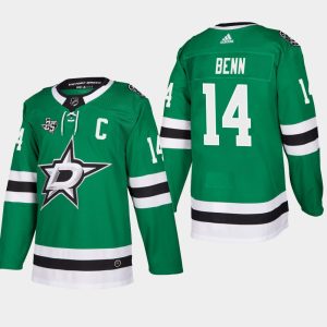 Herren Dallas Stars Eishockey Trikot Jamie Benn #14 2018 Heim Grün Player